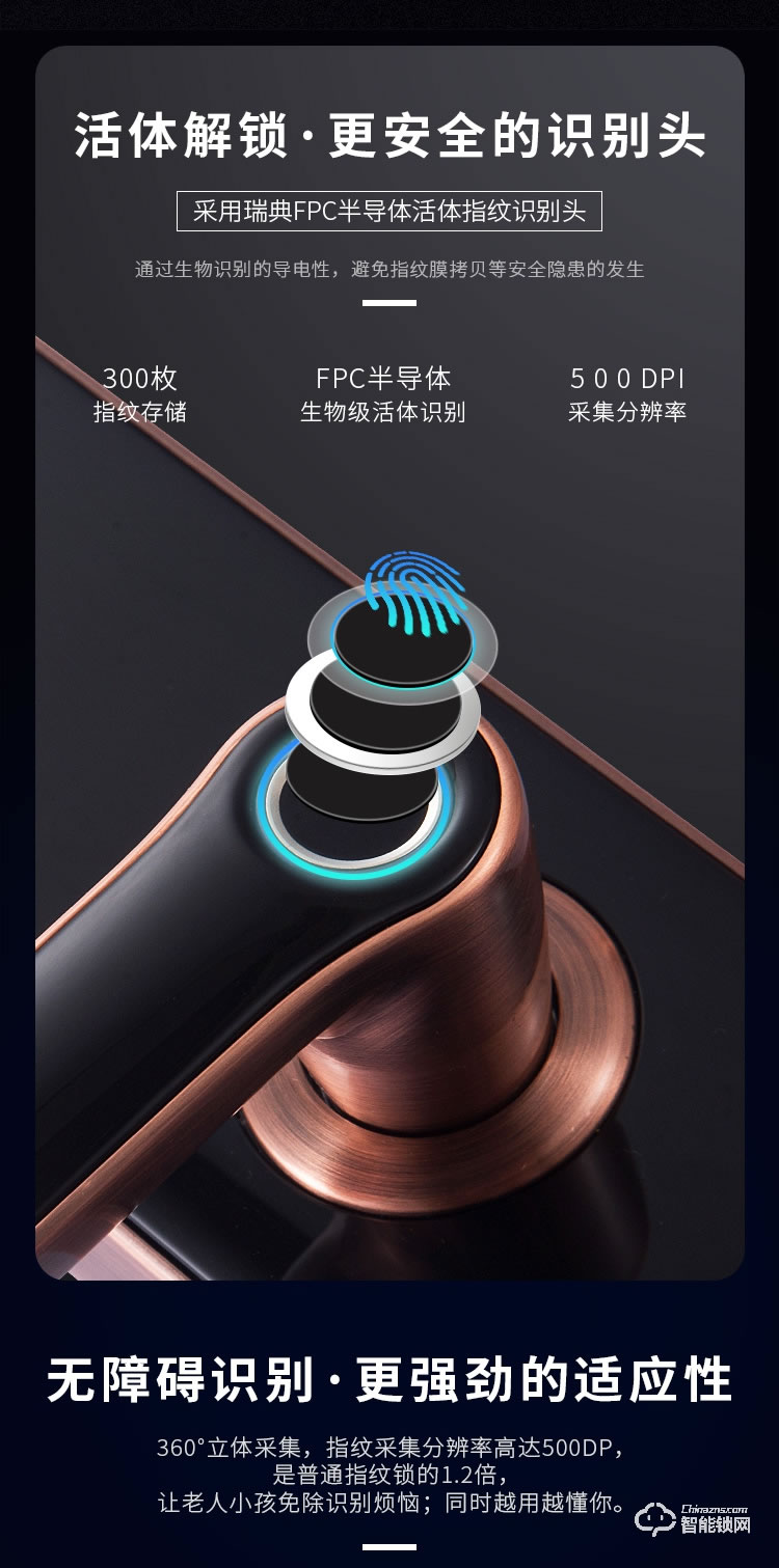 艾創(chuàng)米智能鎖 A4S自動電子鎖智能鎖密碼鎖