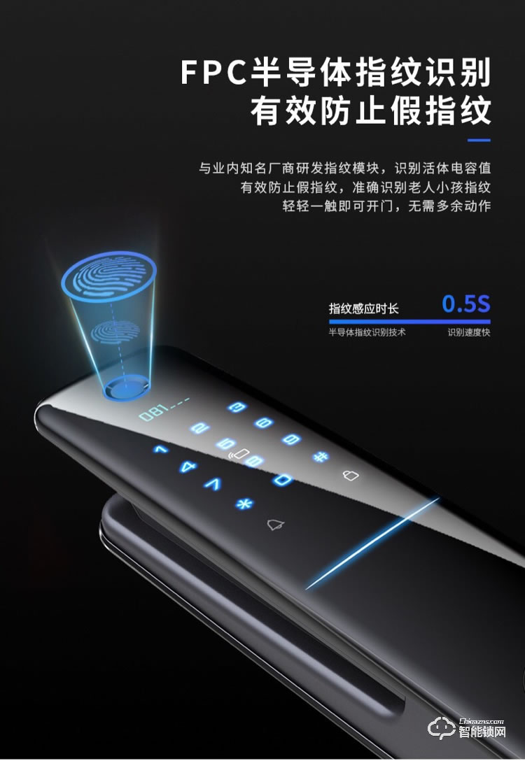 索立捷智能鎖 S-288全自動(dòng)指紋密碼智能鎖