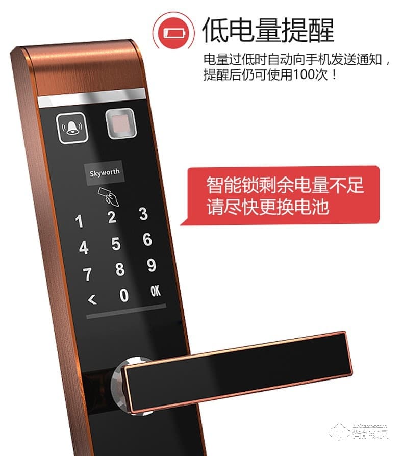 創(chuàng)維智能鎖 R8家用智能鎖C級(jí)鎖芯密碼鎖
