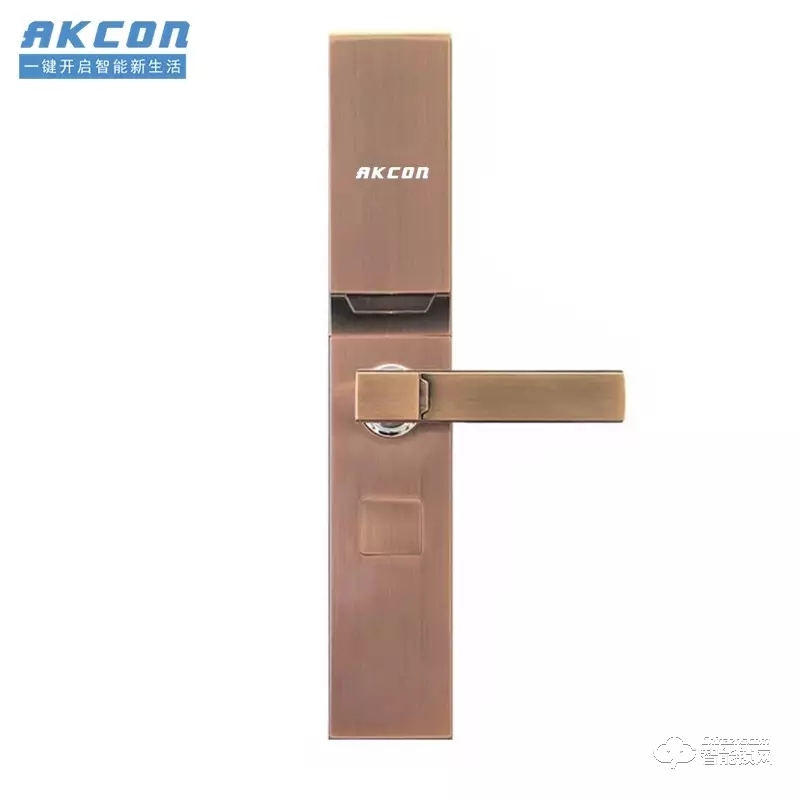 AKCON智能鎖 K1滑蓋指紋密碼智能鎖