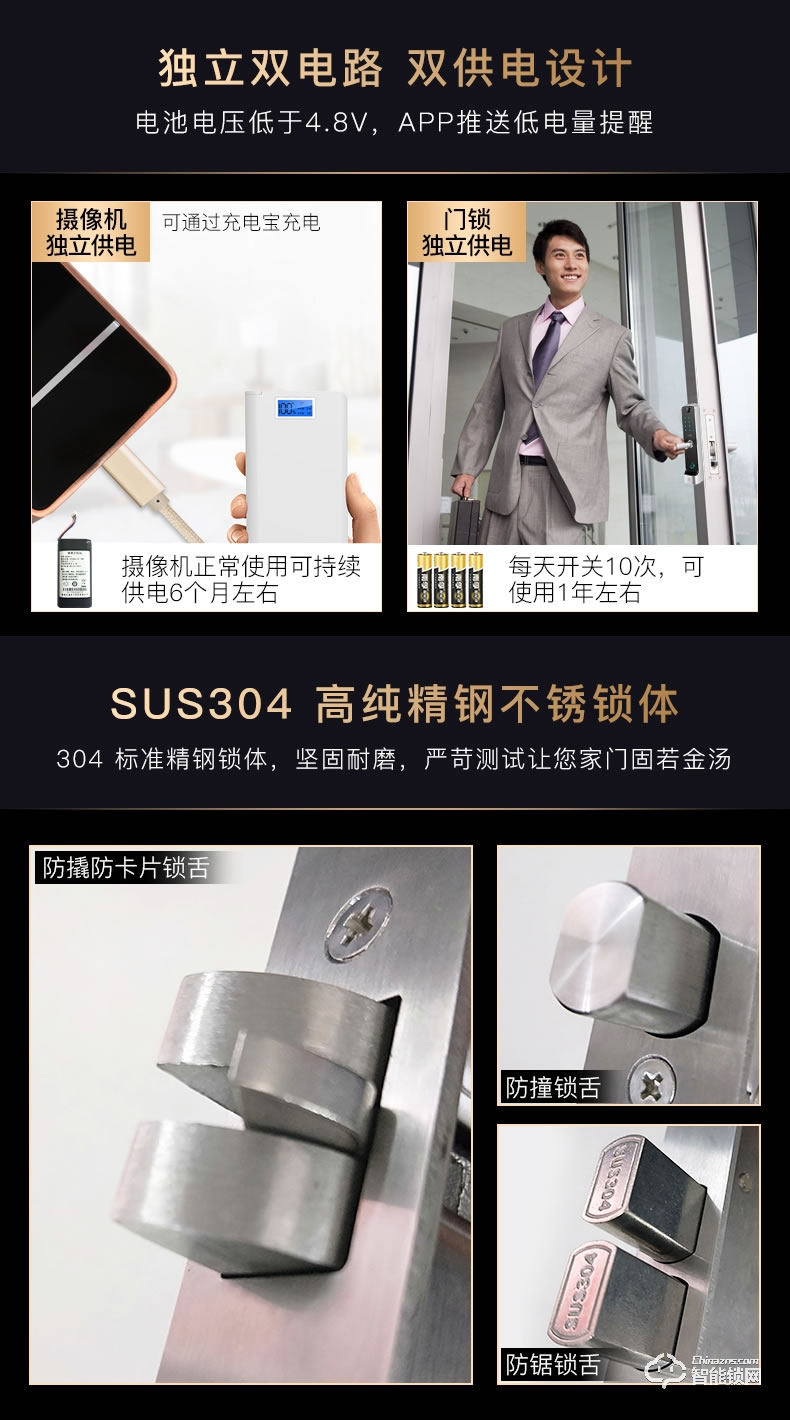 樂橙智能鎖 K5遠程監(jiān)控電子密碼智能門鎖