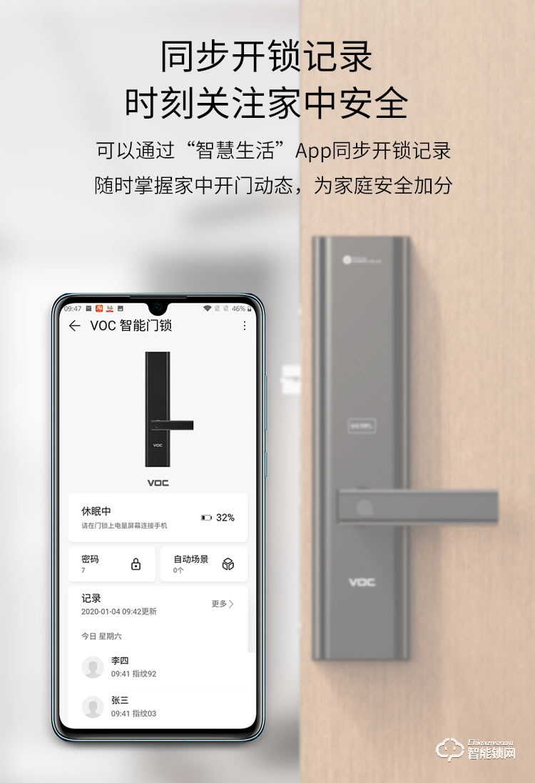 VOC智能鎖 X8電子密碼鎖智能門(mén)鎖