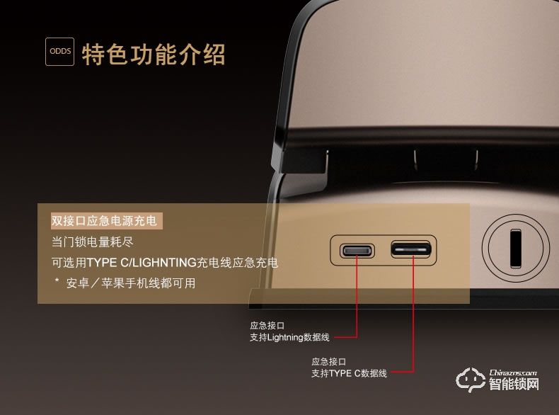 KLOCK智能鎖 一諾KLOCK500全自動(dòng)推拉式指紋鎖