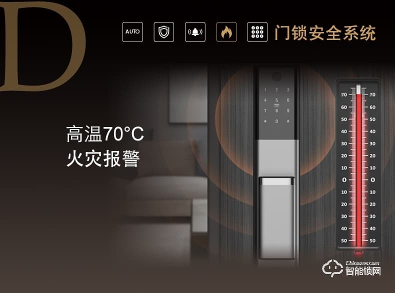 KLOCK智能鎖 一諾KLOCK200全自動(dòng)推拉式指紋鎖