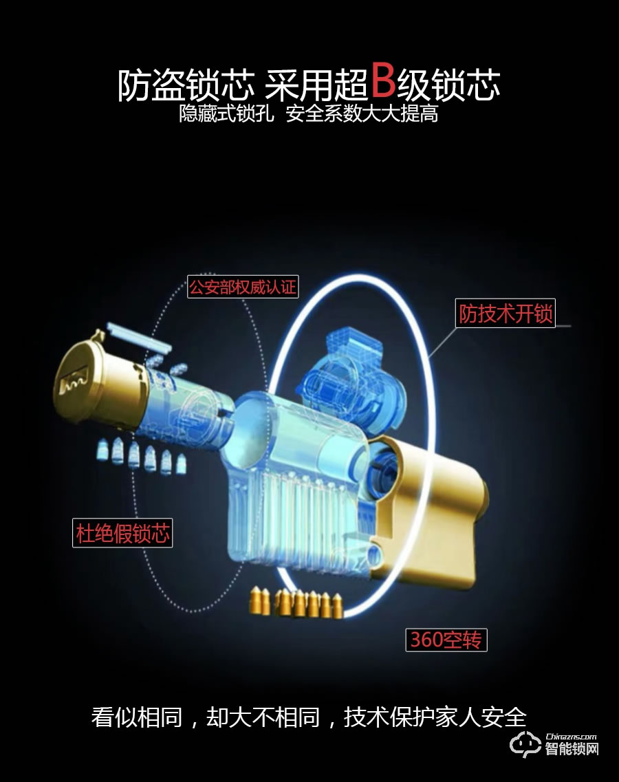 桂瓏智能鎖 GL3302家用防盜門密碼鎖電子鎖
