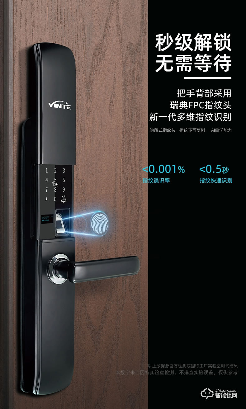 因特智能鎖 Y20家用防盜門鎖大門電子鎖