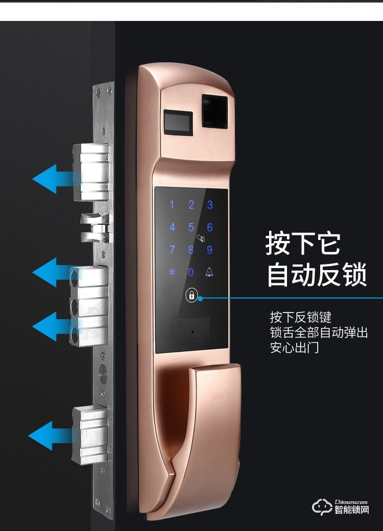 普利邦智能鎖 全自動(dòng)智能鎖密碼電子鎖