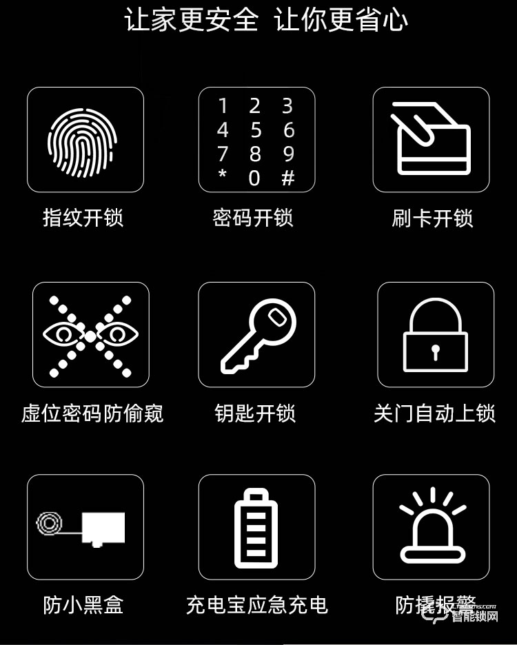 九科智能鎖 九鼎一號(hào)全自動(dòng)家用防盜門(mén)密碼鎖