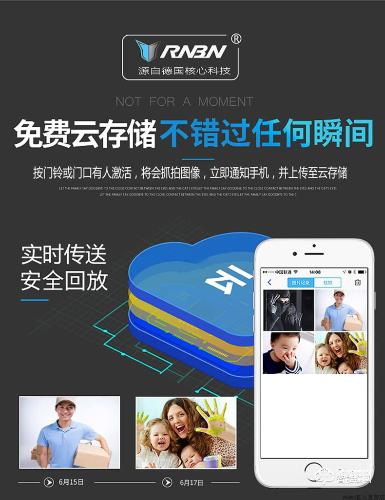 RNBN智能鎖 K9家用防盜門手機(jī)遠(yuǎn)程全自動智能鎖