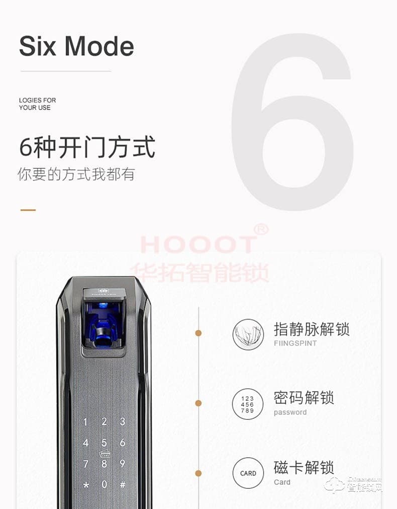 華拓智能鎖 RL4全自動(dòng)智能密碼門鎖