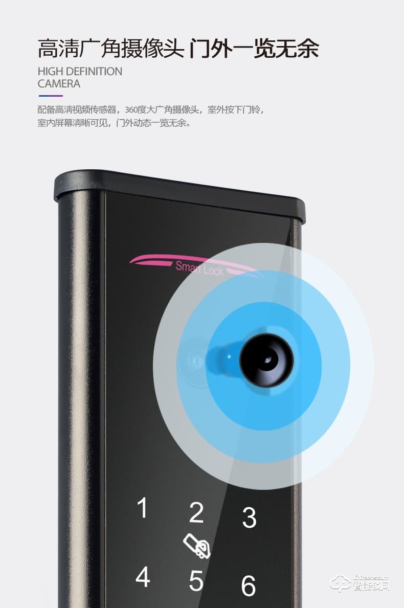 華拓智能鎖 H3X全自動(dòng)內(nèi)置快開(kāi)把手防盜門鎖