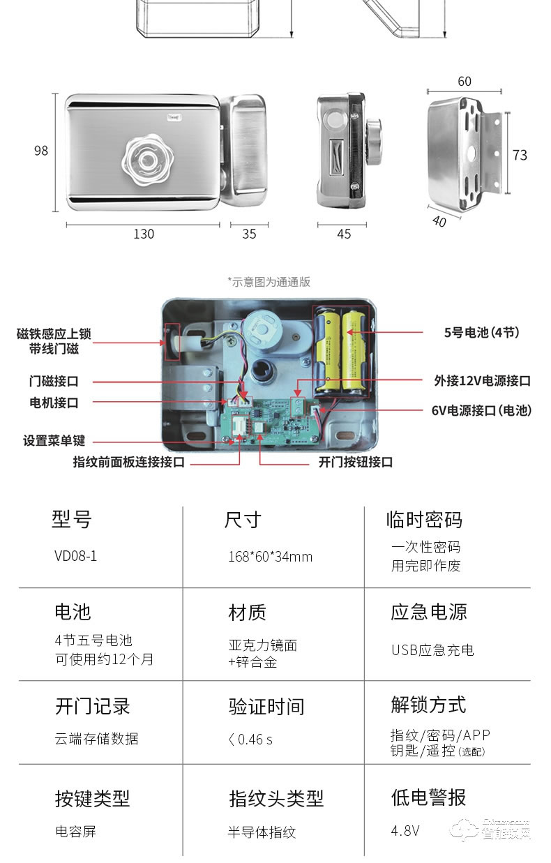 朗順智能鎖 LS-605公寓民宿專用智能鎖