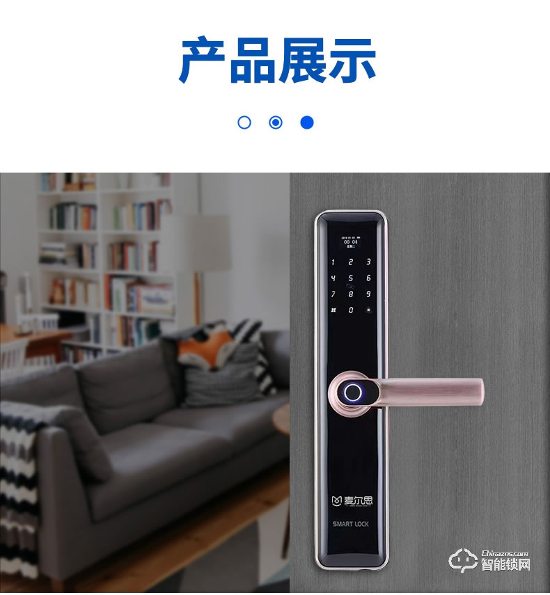 麥爾思智能鎖 X1全自動(dòng)直板密碼指紋鎖