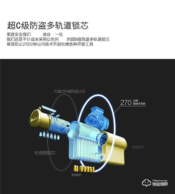 凌振智能鎖 凌振全自動人臉識別智能鎖