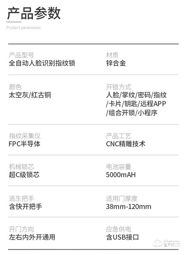 凌振智能鎖 凌振全自動人臉識別智能鎖