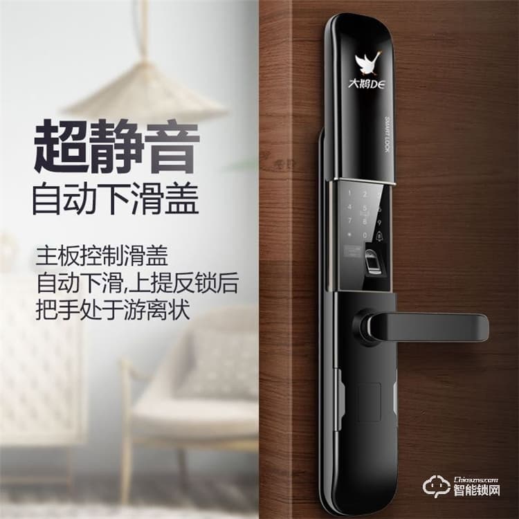 大鵝智能鎖 家用自動(dòng)滑蓋智能鎖