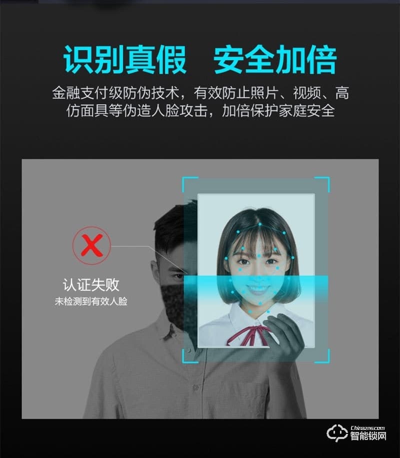 洛克曼G16智能鎖3D人臉識別 人體感應(yīng)開門