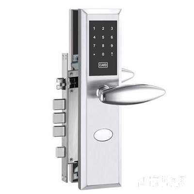 藍(lán)盔指紋密碼鎖 家用防盜門鎖 電子刷卡鎖