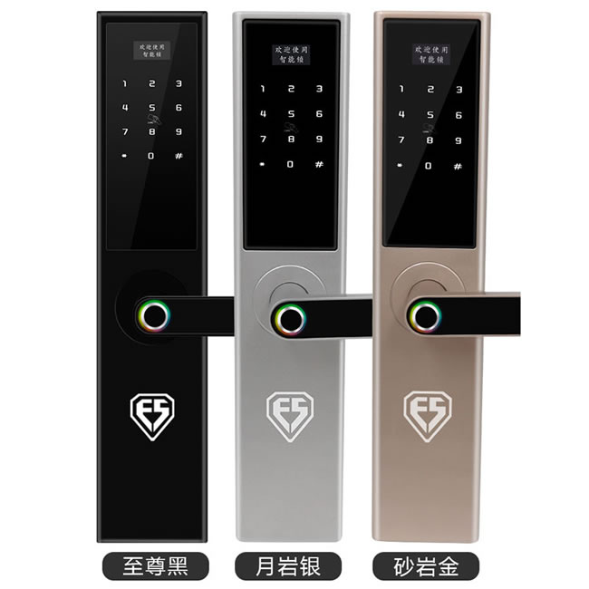 因碩智能指紋鎖 家用防盜門(mén)密碼鎖 室內(nèi)電子門(mén)鎖