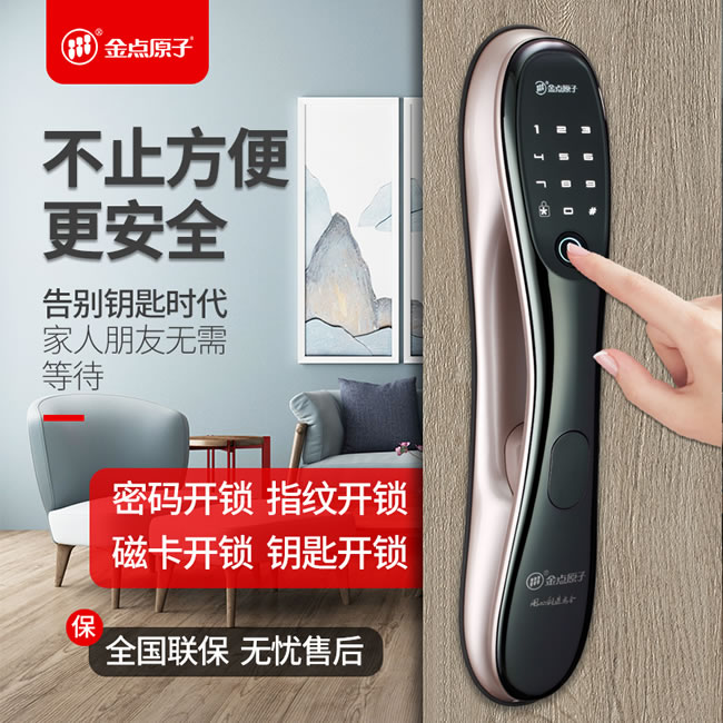 金點(diǎn)原子指紋鎖 全自動指紋鎖防盜門智能鎖