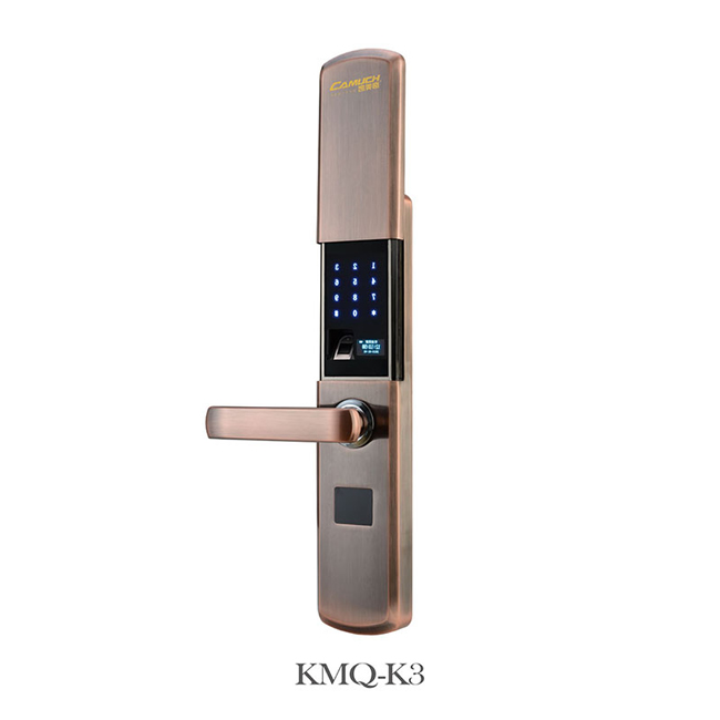 凱美奇智能鎖 KMQ-K3滑蓋指紋密碼鎖