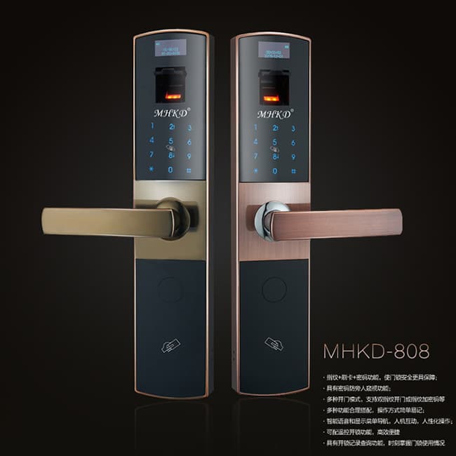 曼哈卡頓智能鎖 808時(shí)尚直板智能鎖