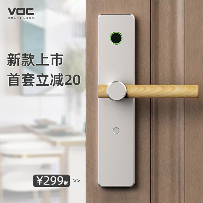 VOC智能鎖 AX室內(nèi)臥室房門(mén)鎖現(xiàn)代簡(jiǎn)約靜音門(mén)鎖