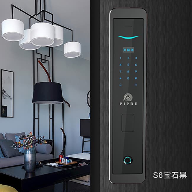 派瑞智能鎖 S6時(shí)尚直板防盜門智能鎖電子密碼鎖