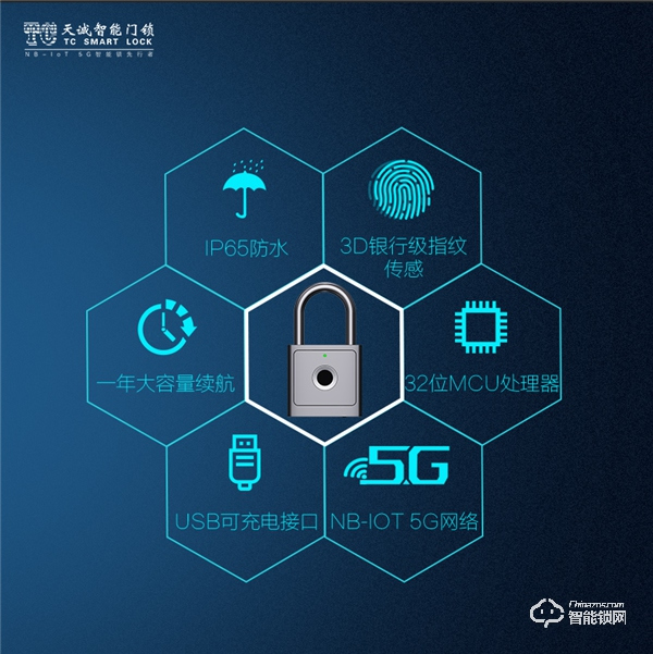 黑科技 || 天誠(chéng)重磅發(fā)布NB-IoT 5G智能掛鎖