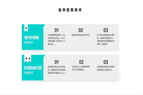 曼申智能鎖加盟費(fèi)用 曼申智能鎖加盟流程