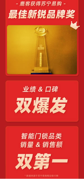 “818”表現(xiàn)比肩小米華為，鹿客智能鎖擴(kuò)大行業(yè)領(lǐng)先優(yōu)勢