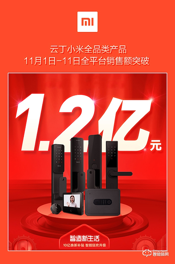 云丁科技雙11銷量超15萬臺，鹿客S30智能鎖成中高端熱銷榜寵兒