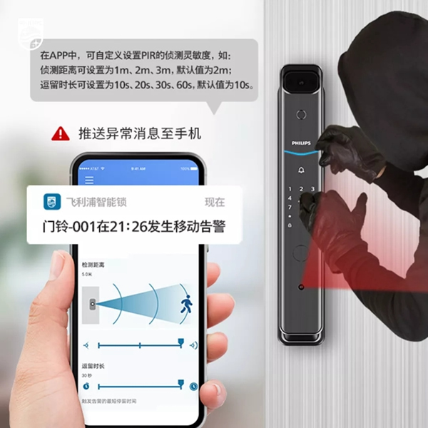飛利浦智能鎖DDL708-V(P)-5HW可視智能鎖新品預(yù)售
