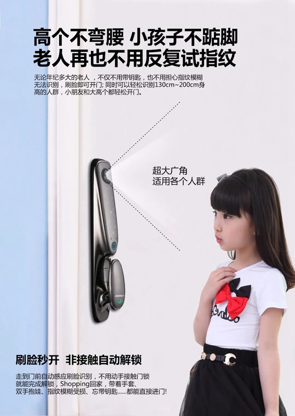 3D人臉識(shí)別|SID超人智能鎖Q6-RM接受預(yù)定中