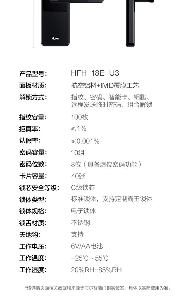 海爾智能門鎖E18：真智能 真品質(zhì)