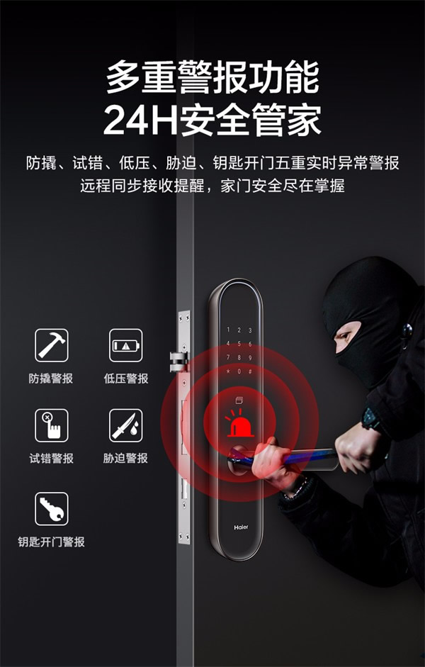 海爾智能門鎖：E26雙核智控智能門鎖，享智能守護