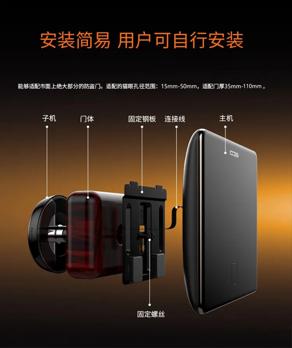 艾棲驚艷新品：視覺(jué)盛宴，M3智能貓眼初登場(chǎng)。