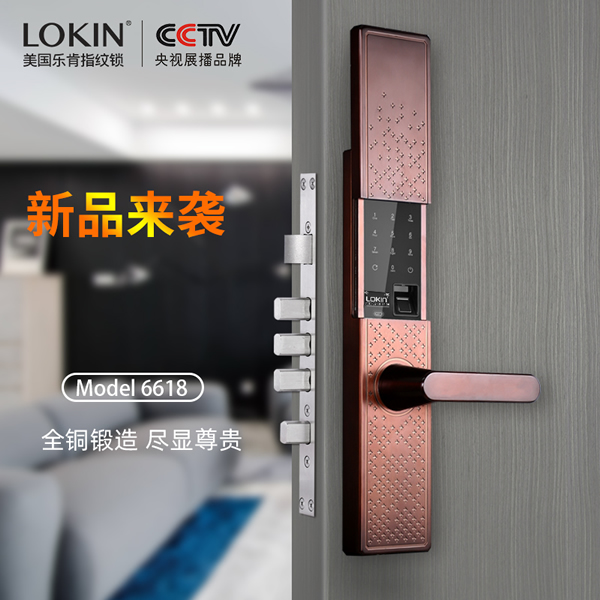 樂肯指紋鎖2019夏季新品來襲，純銅鍛造 實力詮釋至臻至美！