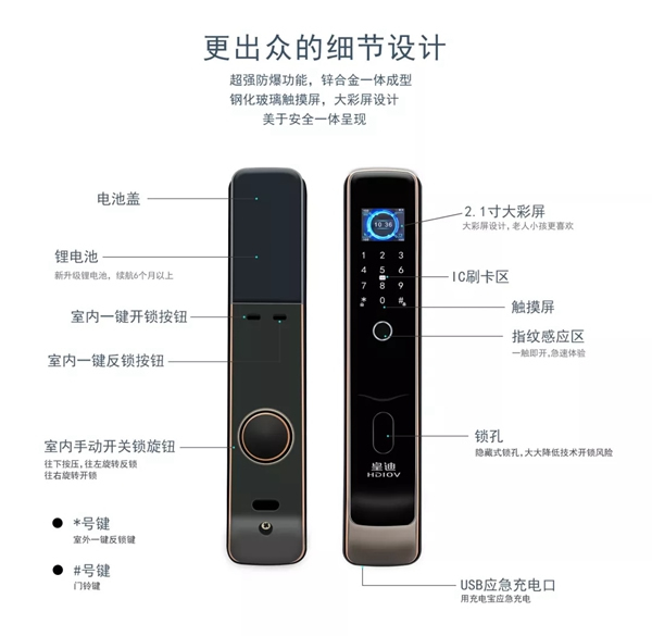 皇迪智能鎖新品上市，Q5L 全自動(dòng)智能鎖來(lái)襲