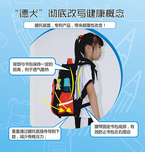 德犬安全減壓書(shū)包，讓孩子輕輕松松上學(xué)去！