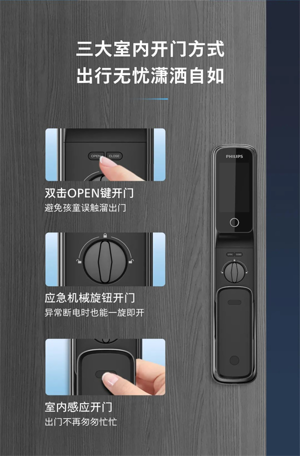 飛利浦智能鎖丨帶屏貓眼可視智能鎖Alpha-V(P)魅力登場(chǎng)