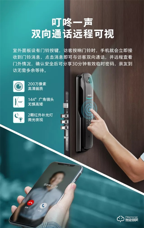 新品首發(fā) | 飛利浦DDL709視頻鎖，定義全自動(dòng)可視生活