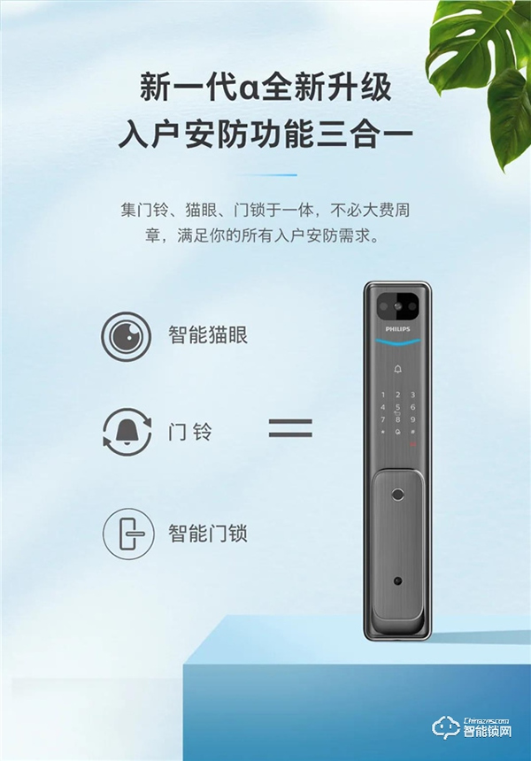 新一代α硬核升級！帶屏貓眼可視智能鎖Alpha-V(P)魅力登場！