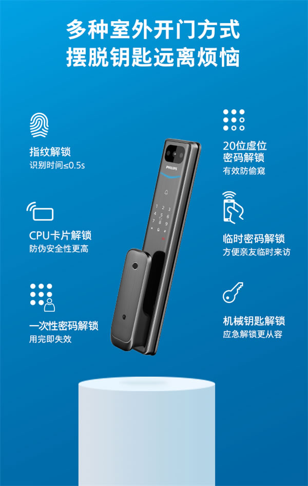 飛利浦智能鎖Alpha-V × 天貓精靈，開啟可視化語音智控新生活