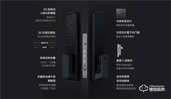 1999元 小米人臉識別智能門鎖發(fā)布：3D結(jié)構(gòu)光1秒解鎖