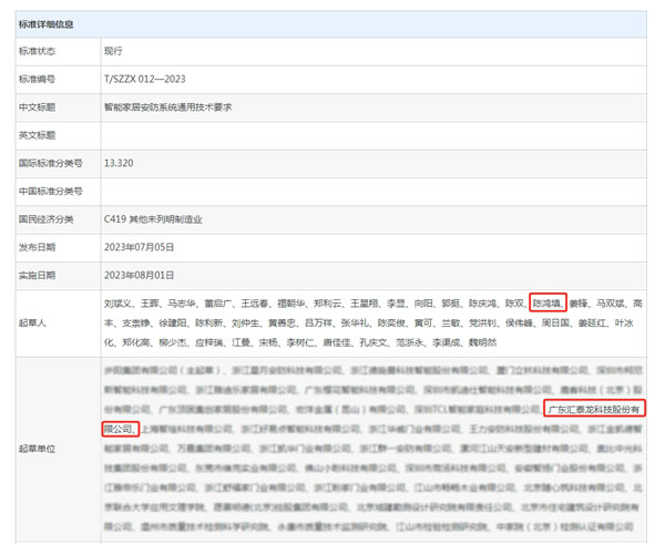 專注締造專業(yè)丨匯泰龍獲“標(biāo)準(zhǔn)起草單位”、“標(biāo)準(zhǔn)起草人”五項榮譽！