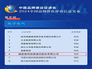 2024中國品牌價值評價信息結(jié)果發(fā)布，星網(wǎng)銳捷再度強(qiáng)勢登榜