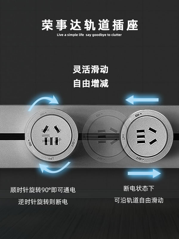 家居必備神器：榮事達(dá)智能軌道插座！_4