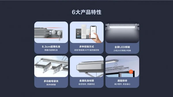 螢石智能家居超薄隱形智能晾衣機(jī)MA1 滿足全家晾曬需求_1